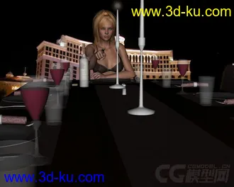 3D打印模型country home dinner time的图片