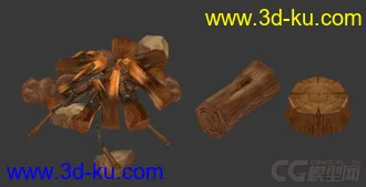 3D打印模型一个小篝火堆的图片