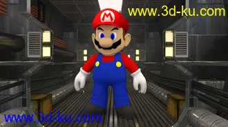 3D打印模型小时候玩的超级玛丽--马里奥的图片