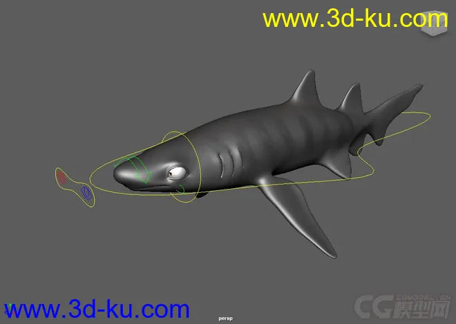 Fish Rigs TigerShark with textures模型的图片2