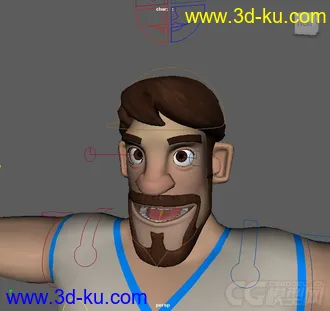 3D打印模型Victor Young Modern Man rig with textures的图片