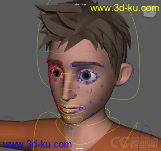 3D打印模型Ray Young Man rig 卡通男人的图片