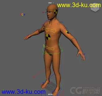 3D打印模型Dummy Puppet rig with textures的图片