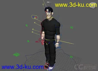 3D打印模型Norman Q character rig的图片