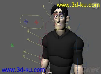 3D打印模型Norman Q character rig的图片