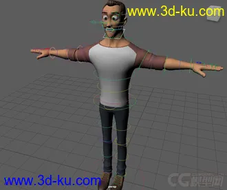 3D打印模型Johnny Young Modern Man rig for Maya2016的图片