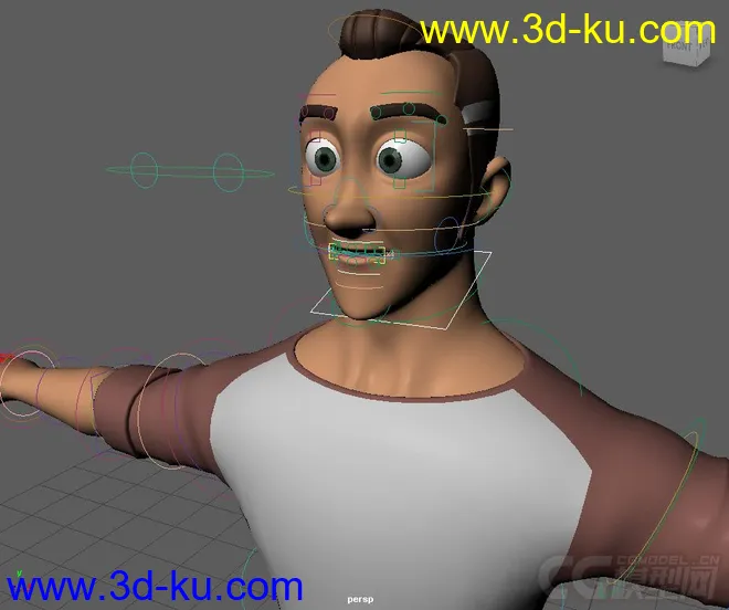 Johnny Young Modern Man rig for Maya2016模型的图片2