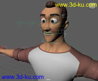 3D打印模型Johnny Young Modern Man rig for Maya2016的图片