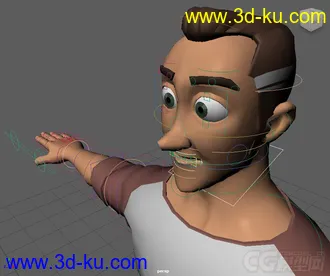 3D打印模型Johnny Young Modern Man rig for Maya2016的图片