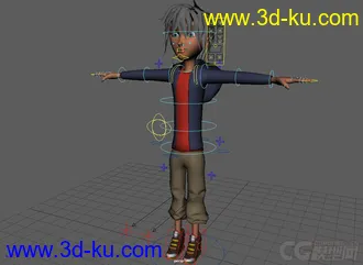 3D打印模型Shiro character rig with textures的图片
