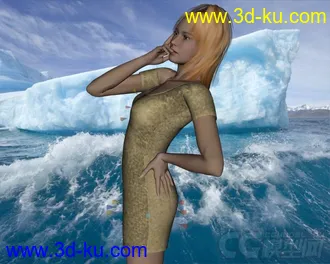 3D打印模型DAZ3D - Poser - Primavera Real Dress for V4的图片