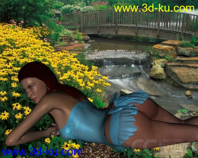 DAZ3D - Poser - Valentine Sleep Wear Lingerie for V4模型的图片2