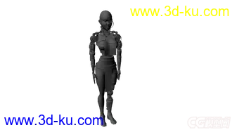 3D打印模型机器女性的图片