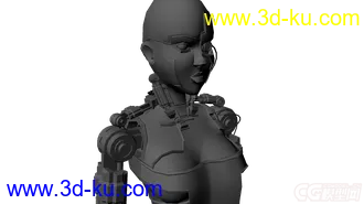 3D打印模型机器女性的图片