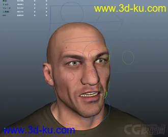 3D打印模型Victor (only face) character rig full facial controls with textures的图片
