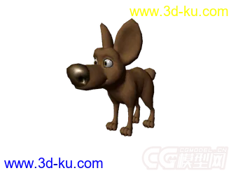 3D打印模型绑定卡通狗的图片