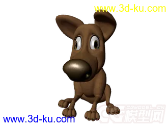 3D打印模型绑定卡通狗的图片