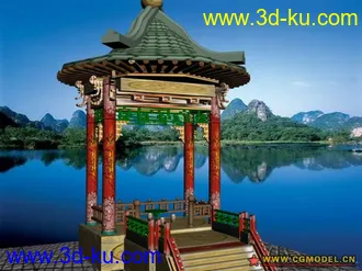 亭子练习3D模型下载的图片