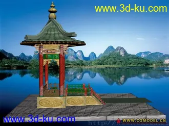 亭子练习3D模型下载的图片