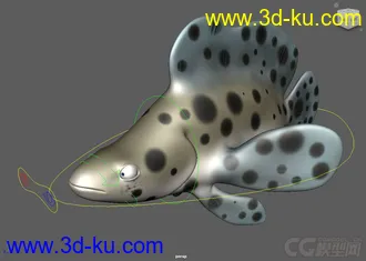 3D打印模型Fish Rigs - PantherGrouper with textures的图片