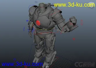 3D打印模型Iron ROBOT man villan rig的图片