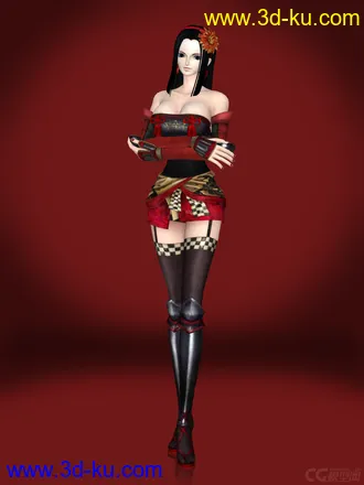 3D打印模型海贼无双2 妮可.罗宾 NicoRobin 甲斐姬服装 DLC的图片