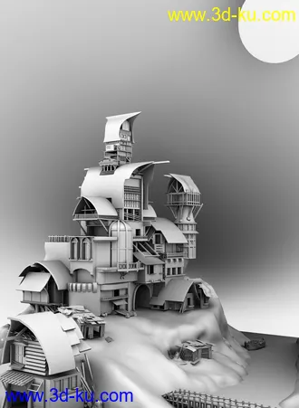 3D打印模型月神的图片