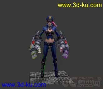 3D打印模型皮城女警2010的图片