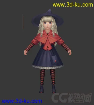 小女孩模型一个的图片