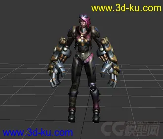 3D打印模型超级拳师美少女的图片