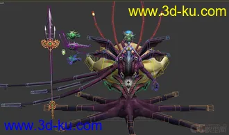 3D打印模型人鱼密境BOSS的图片