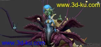 3D打印模型人鱼密境BOSS的图片