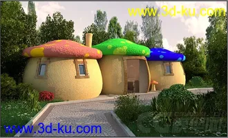 3D打印模型自己做的，除了草地是ITOO做的 其他都是代理的图片