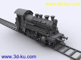 3D打印模型火车白模的图片