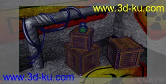 3D打印模型【一个类似生化风格的场景】的图片