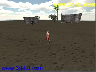 3D打印模型Unity3d自建包海滩度假小岛模拟场景的图片