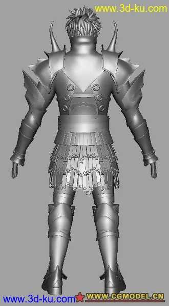 3D打印模型带铠甲的男人的图片