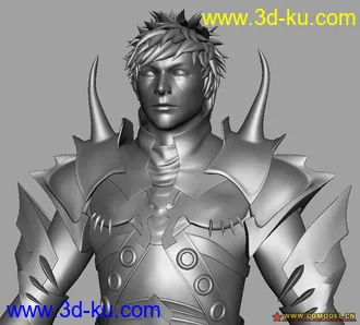 3D打印模型带铠甲的男人的图片