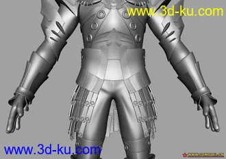 3D打印模型带铠甲的男人的图片