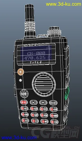 3D打印模型对讲机的图片
