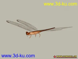3D打印模型水墨蜻蜓的图片