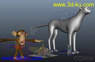 3D打印模型一套动物整合的图片