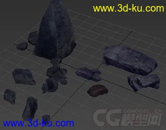 3D打印模型奇幻石头 西方题材石头的图片