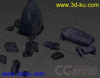 3D打印模型奇幻石头 西方题材石头的图片