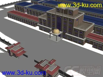 3D打印模型某工厂厂区的图片