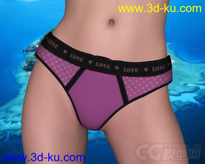 DAZ3D - Poser - Lady Briefs and Luxury for V4模型的图片11