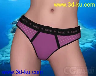 3D打印模型DAZ3D - Poser - Lady Briefs and Luxury for V4的图片