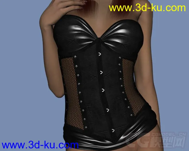 DAZ3D - Poser - LF Corset Donna, Nuova Donna, Caress for V4模型的图片3