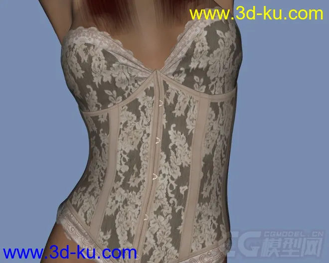 DAZ3D - Poser - LF Corset Donna, Nuova Donna, Caress for V4模型的图片11