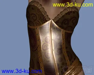 3D打印模型DAZ3D - Poser - LF Corset Donna, Nuova Donna, Caress for V4的图片